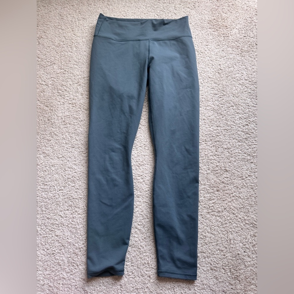 Fabletics Blue and Green Leggings Stretchy Athletic Wear